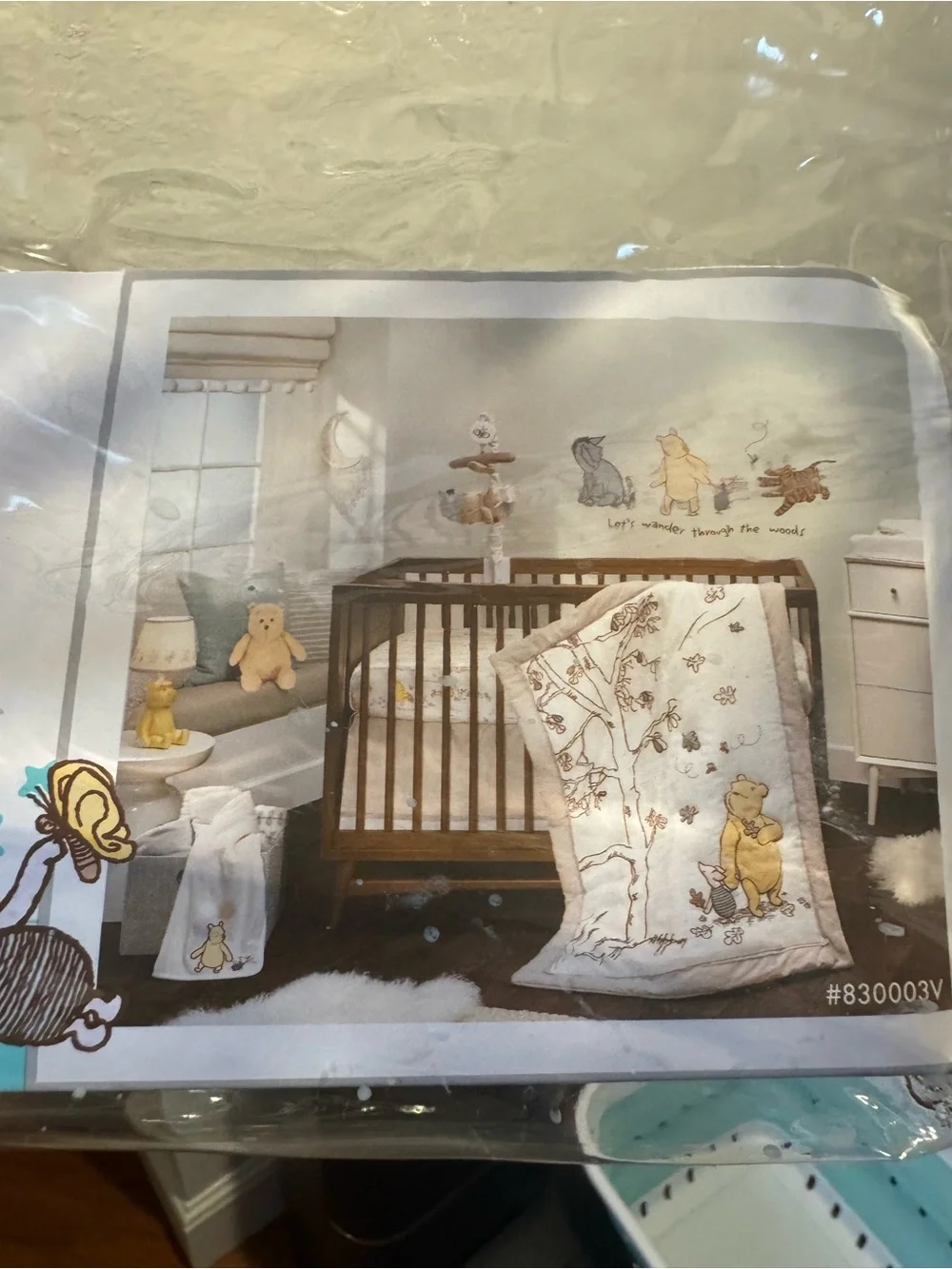 Disney Baby Storytime Pooh Lambs & Ivy Crib Nursery Bedding Set 6 pc